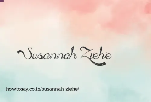 Susannah Ziehe