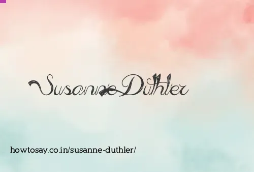 Susanne Duthler