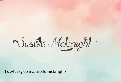 Susette Mcknight
