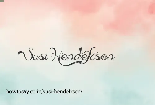 Susi Hendefrson