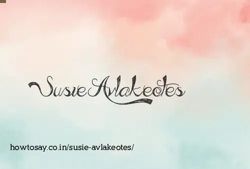 Susie Avlakeotes