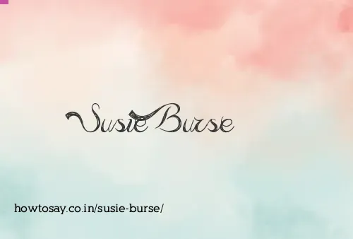 Susie Burse