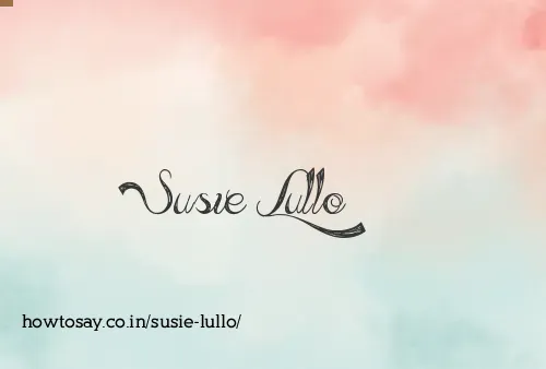 Susie Lullo
