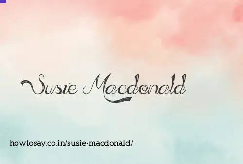 Susie Macdonald