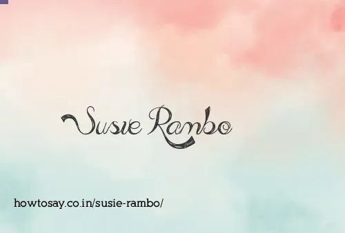 Susie Rambo