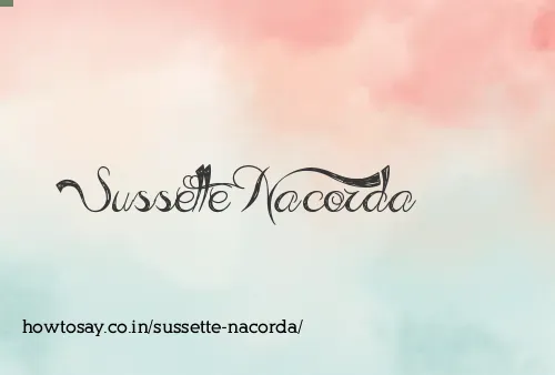 Sussette Nacorda