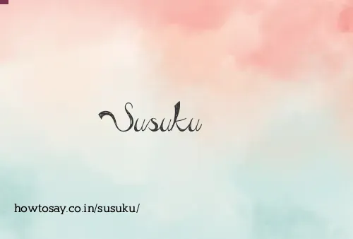 Susuku