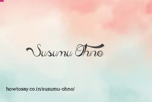 Susumu Ohno