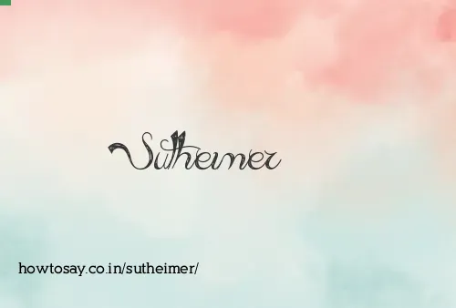 Sutheimer