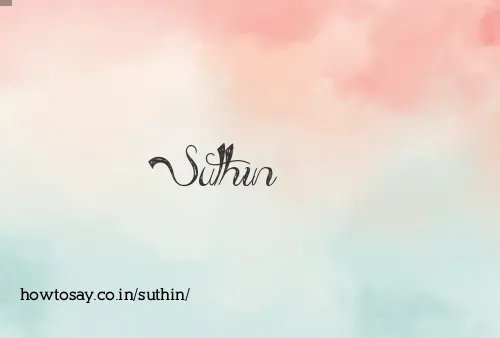 Suthin