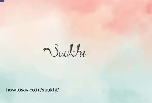 Suukhi