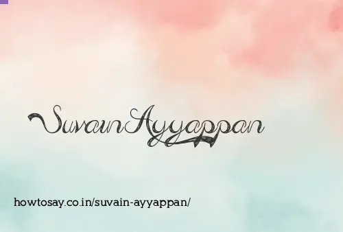 Suvain Ayyappan