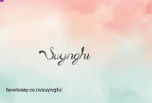 Suynghi