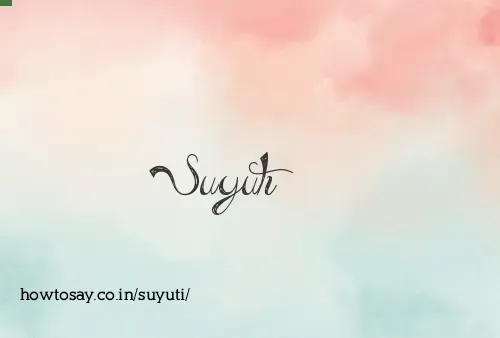 Suyuti