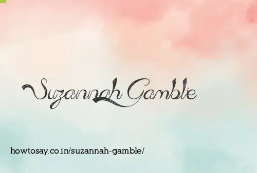Suzannah Gamble