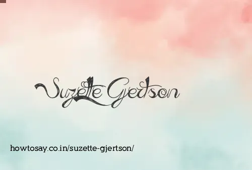 Suzette Gjertson