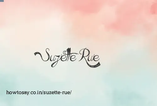 Suzette Rue