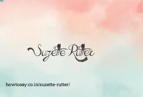 Suzette Rutter