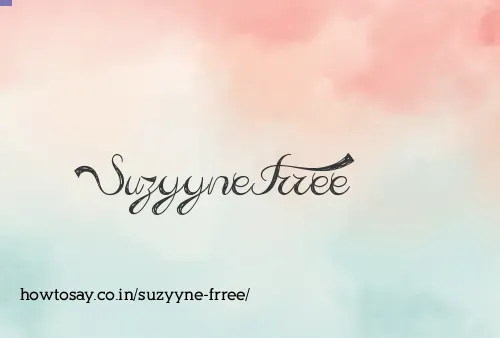 Suzyyne Frree