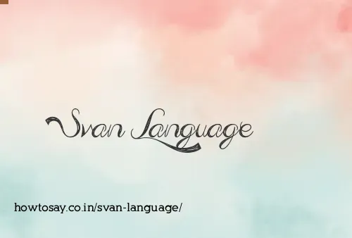 Svan Language
