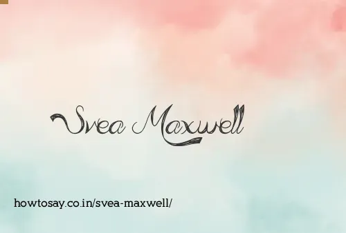 Svea Maxwell