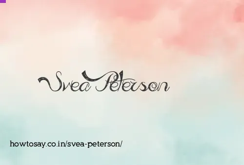 Svea Peterson