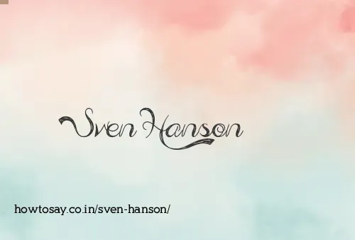 Sven Hanson