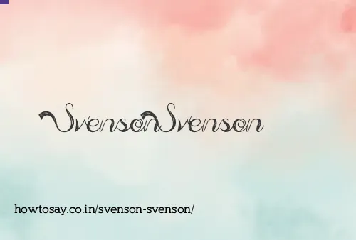 Svenson Svenson