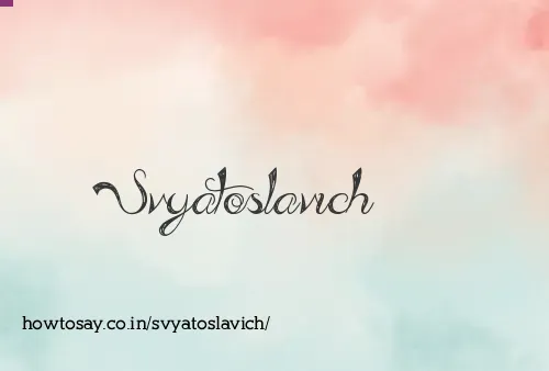 Svyatoslavich