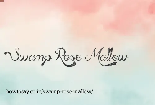 Swamp Rose Mallow