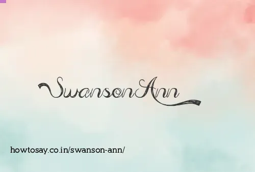 Swanson Ann