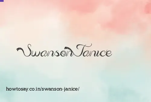 Swanson Janice