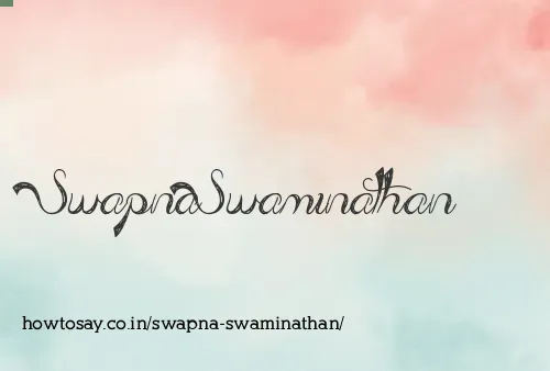 Swapna Swaminathan