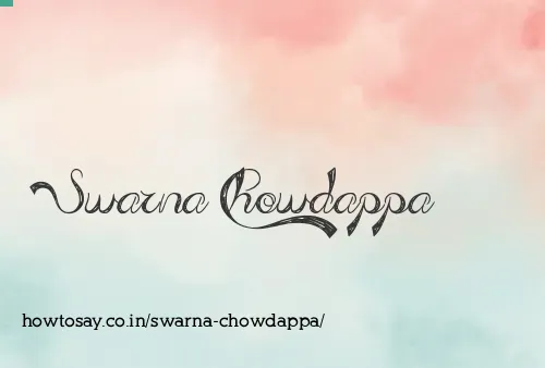 Swarna Chowdappa
