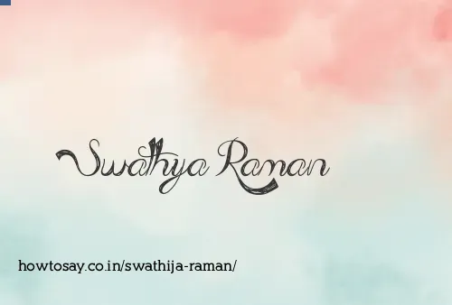 Swathija Raman