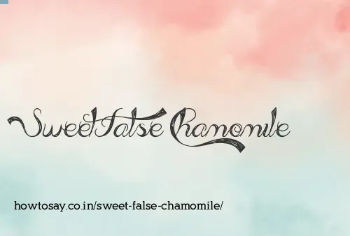 Sweet False Chamomile