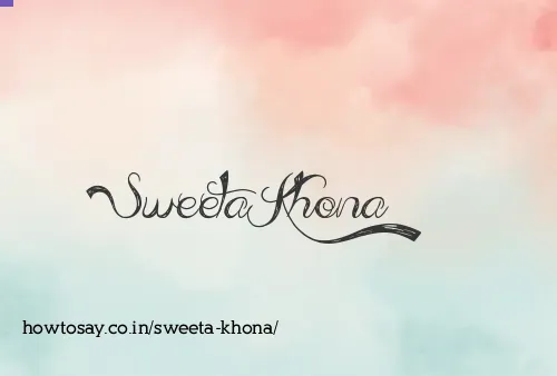 Sweeta Khona