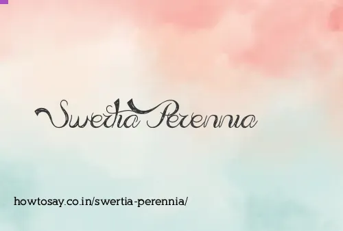 Swertia Perennia