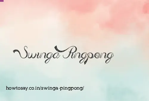 Swinga Pingpong