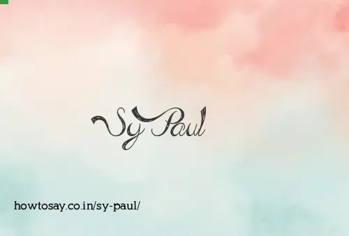 Sy Paul