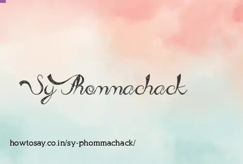 Sy Phommachack
