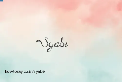 Syabi