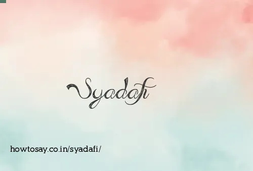 Syadafi