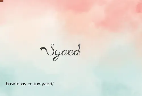 Syaed