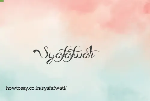 Syafafwati