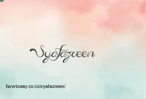 Syafazreen
