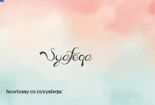 Syafeqa