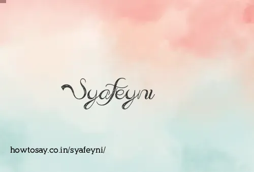 Syafeyni