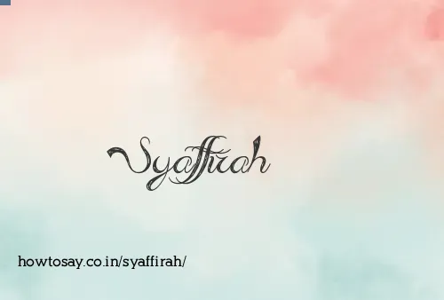 Syaffirah