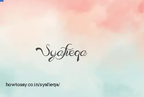 Syafieqa